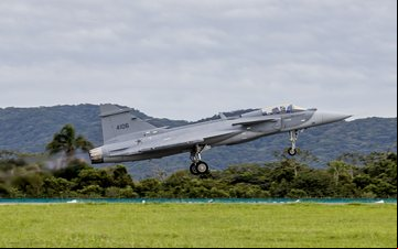 Dezesseis países participarão do exercício militar, com mais de 50 aeronaves envolvidas, entre elas o Gripen F-39 da FAB - Saab